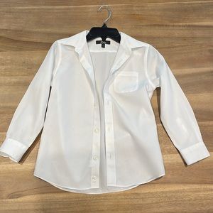 Boys Nordstrom Kids Size 7 white collared shirt